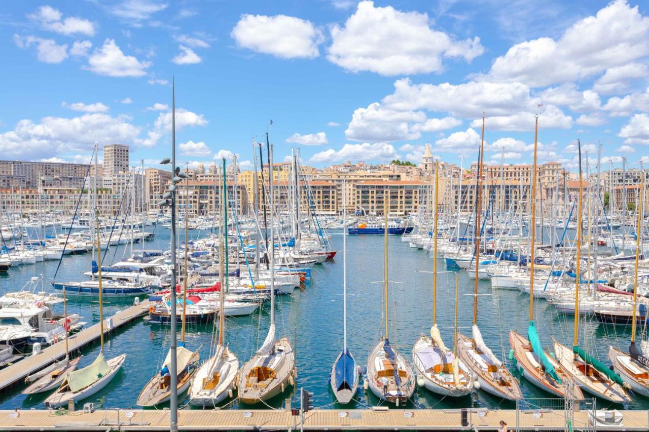 Le Rive Neuve Standing Vieux-Port - Appartement 1 Chambre 4 Pers Vue Mer Clim Marsella Exterior foto
